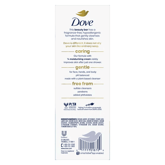 Dove Sensitive Skin Beauty Bar, 16 Bars image 2