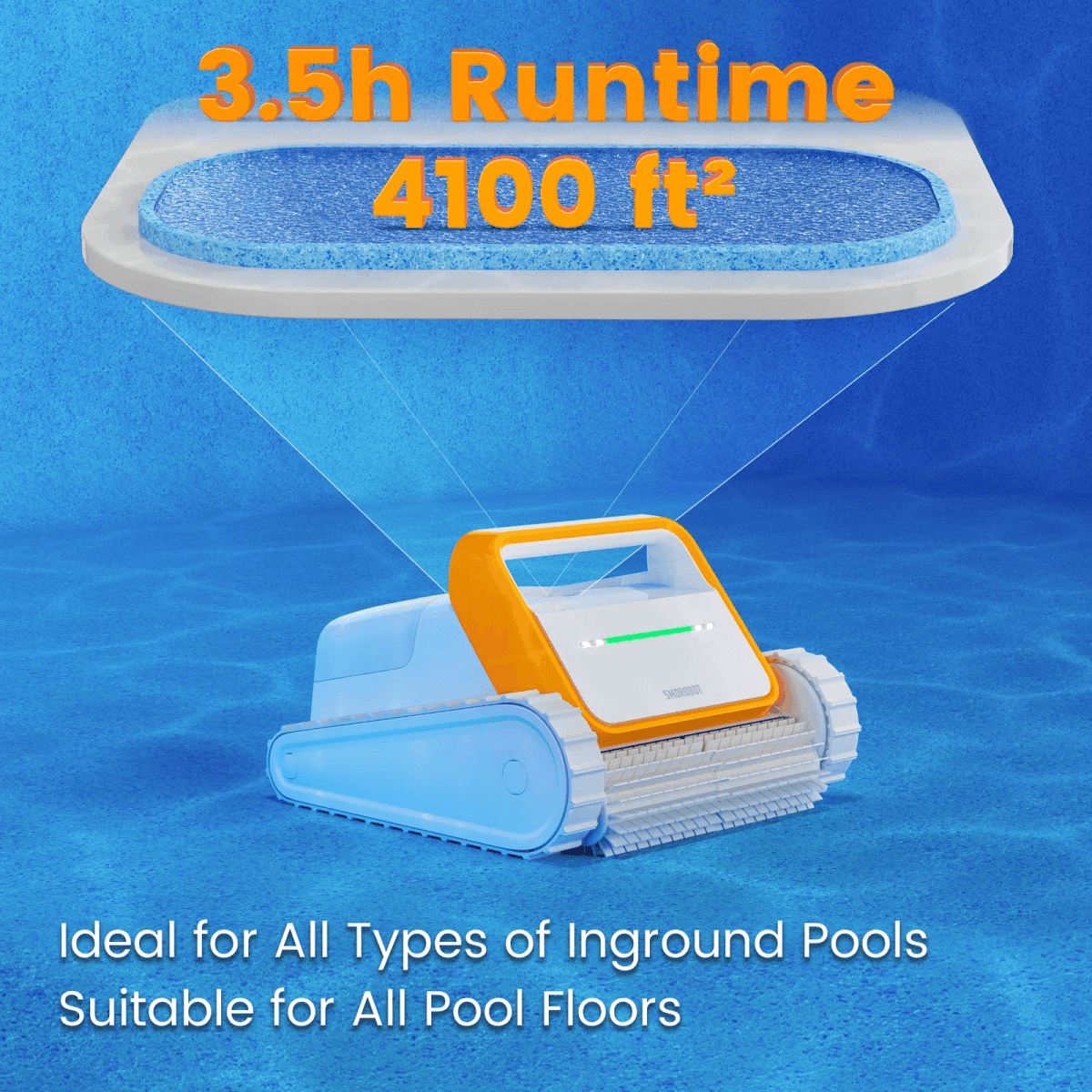 SMOROBOT Tank X11 Cordless Robotic Pool Cleaner New image 4