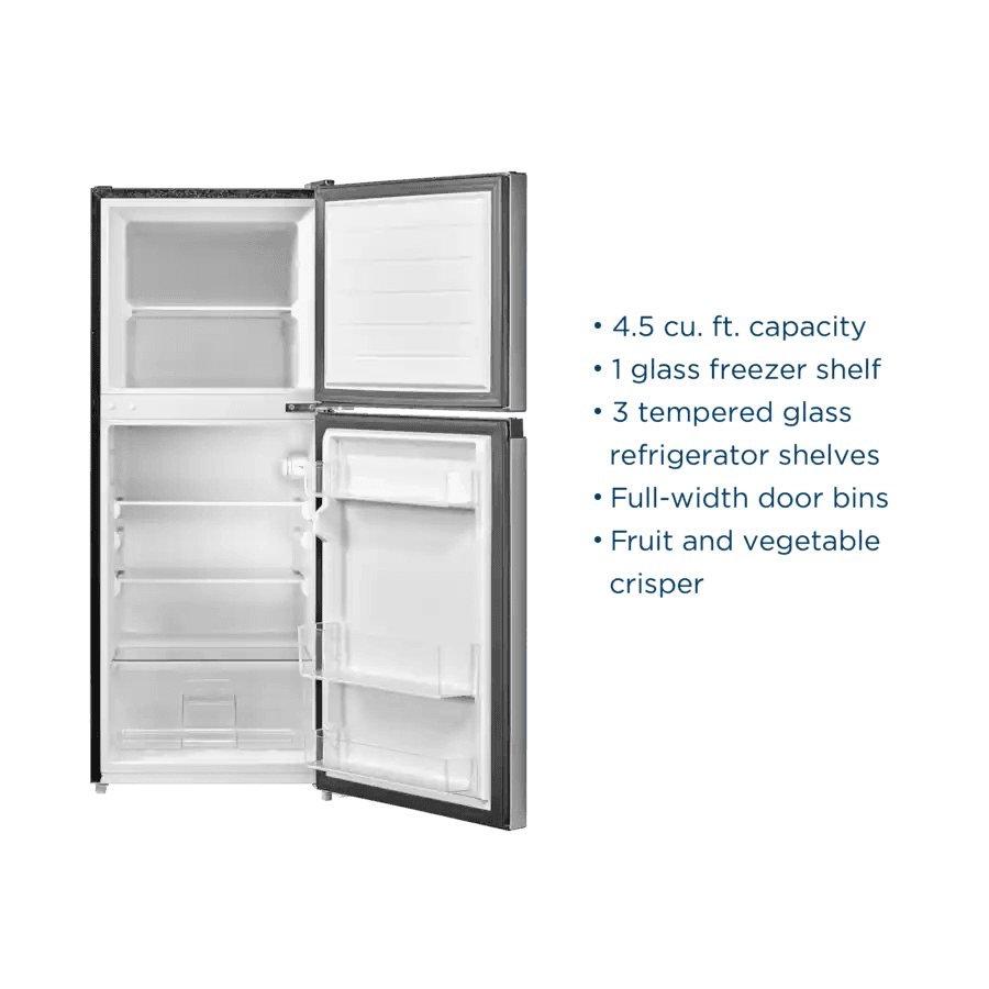 Insignia 4.5 Cu. Ft. Mini Fridge with Top Freezer image 3