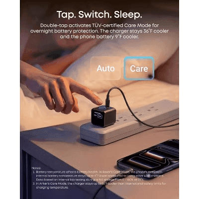 Anker Nano 45W USB-C Smart Display Wall Charger - Black image 5