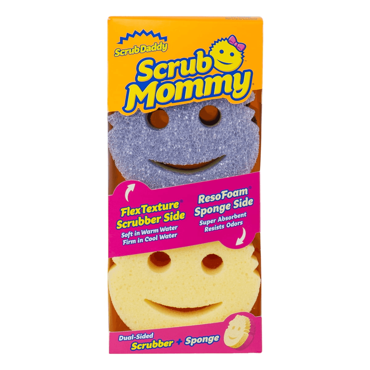 Scrub Daddy Scrub Mommy Non-Scratch Sponges, 4-Pack