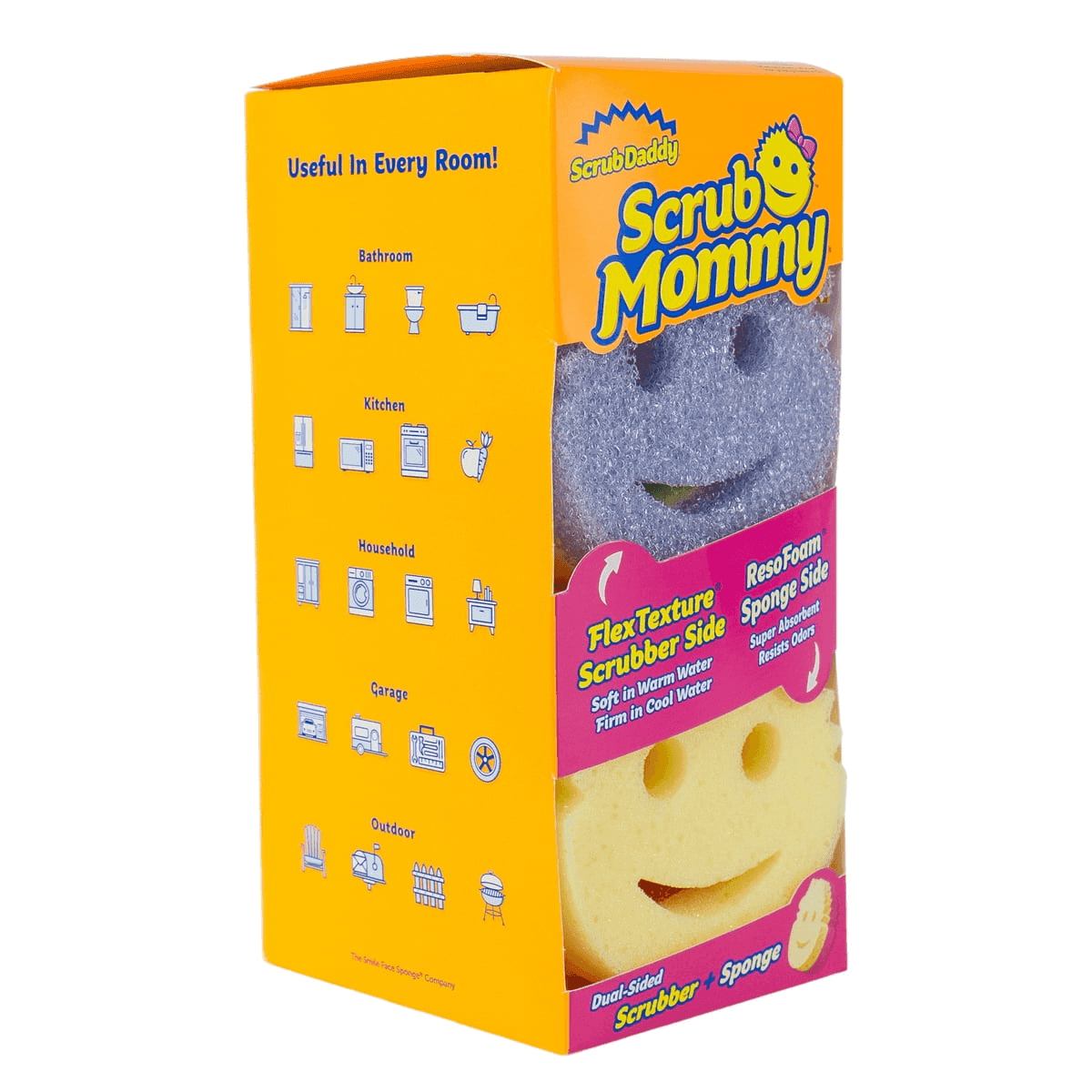 Scrub Daddy Scrub Mommy Non-Scratch Sponges, 4-Pack image 2