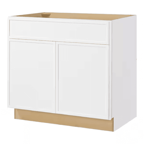 Hampton Bay Leyton 36-inch Alpine White Base Kitchen Cabinet