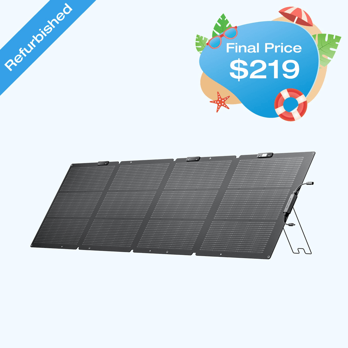 Certified Refurbished EcoFlow 220W NextGen Solar Panel Kit image 2