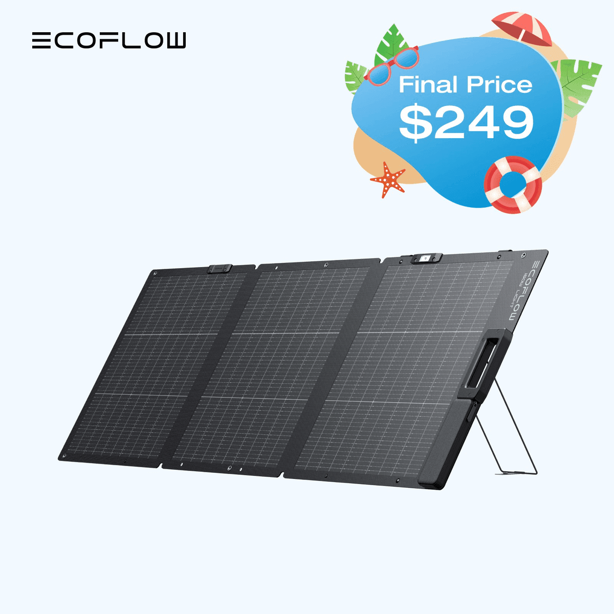 Certified Refurbished EcoFlow 220W NextGen Solar Panel Kit image 4