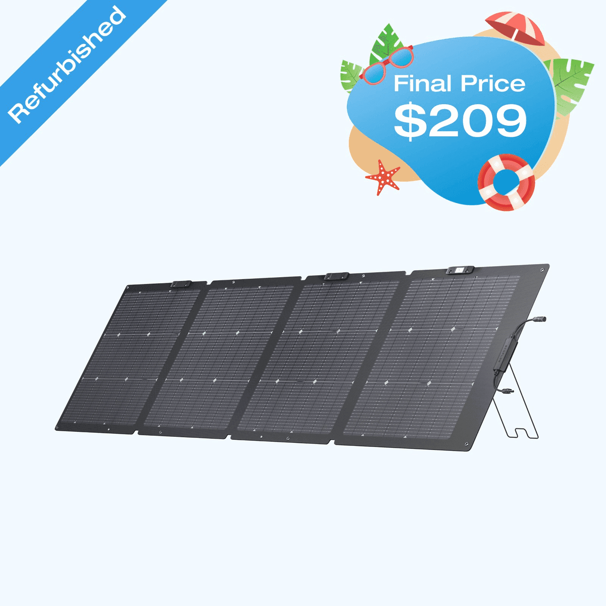 Certified Refurbished EcoFlow 220W NextGen Solar Panel Kit image 5