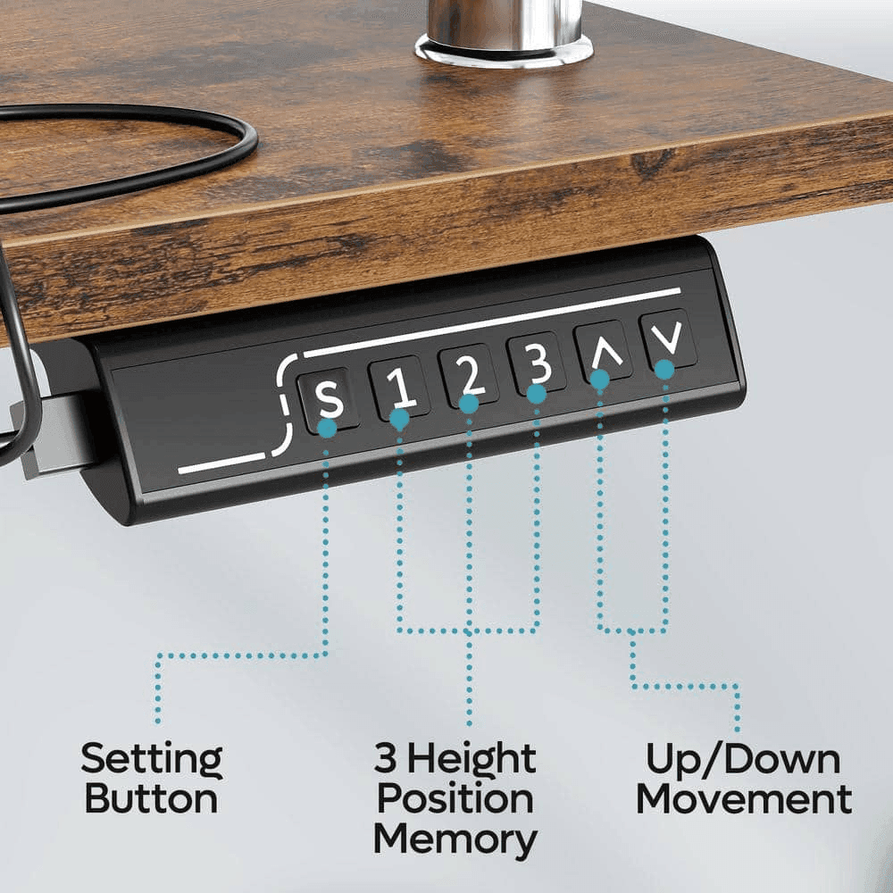 Bestier 58-Inch Electric Sit-to-Stand Desk with Monitor Stand image 5