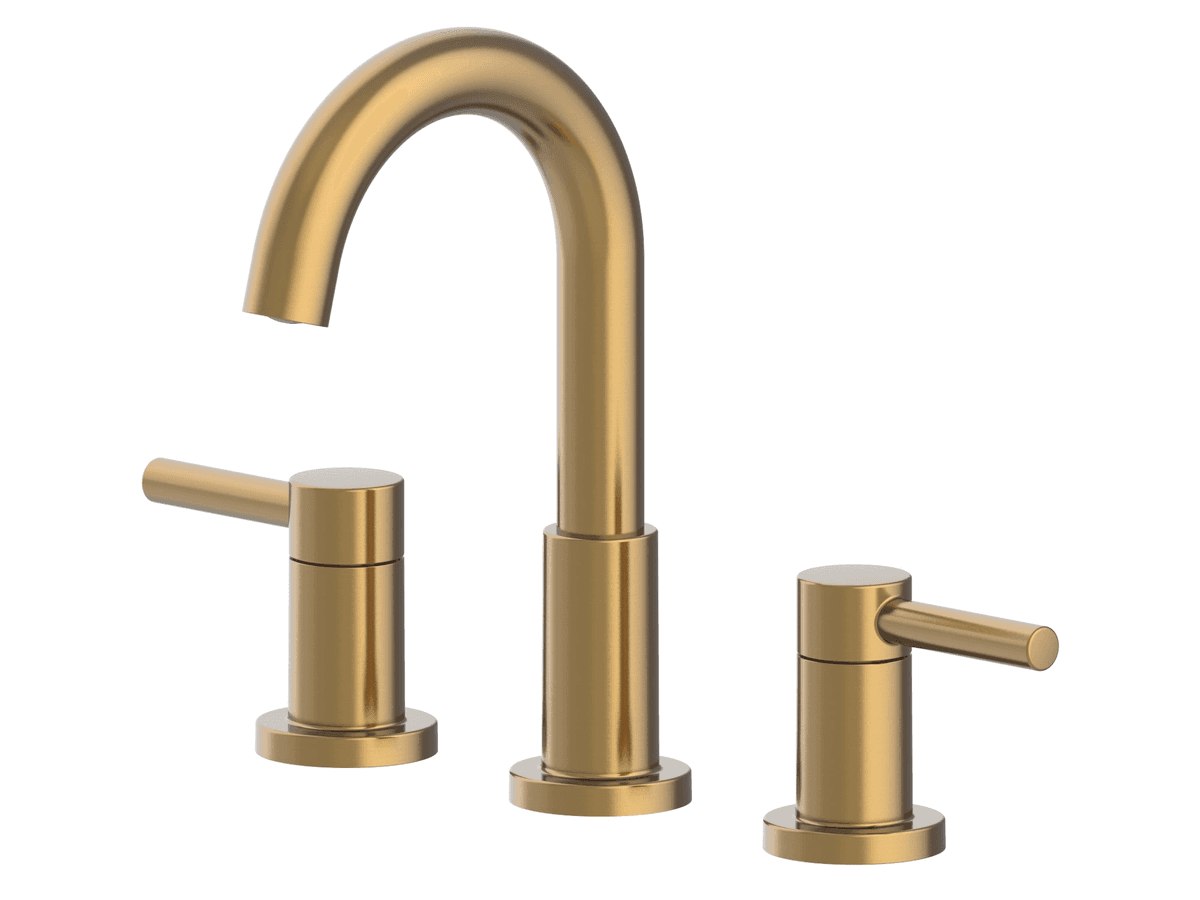 allen + roth Harlow SimpleFit Brushed Gold Widespread Bathroom Faucet