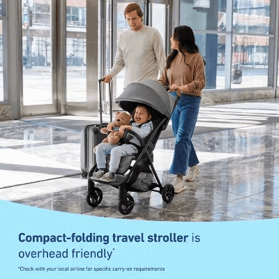 Graco Ready2Jet Compact Stroller - Lilac Mod image 2