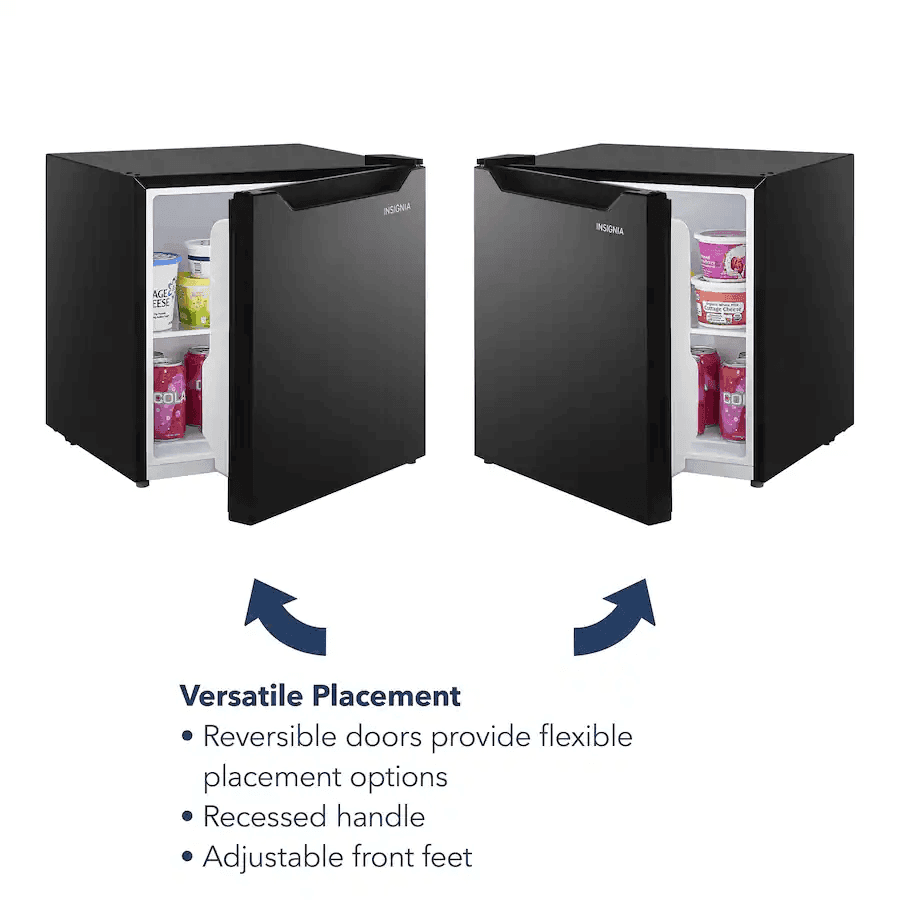 Insignia 1.7 Cu. Ft. Mini Fridge - Black image 4