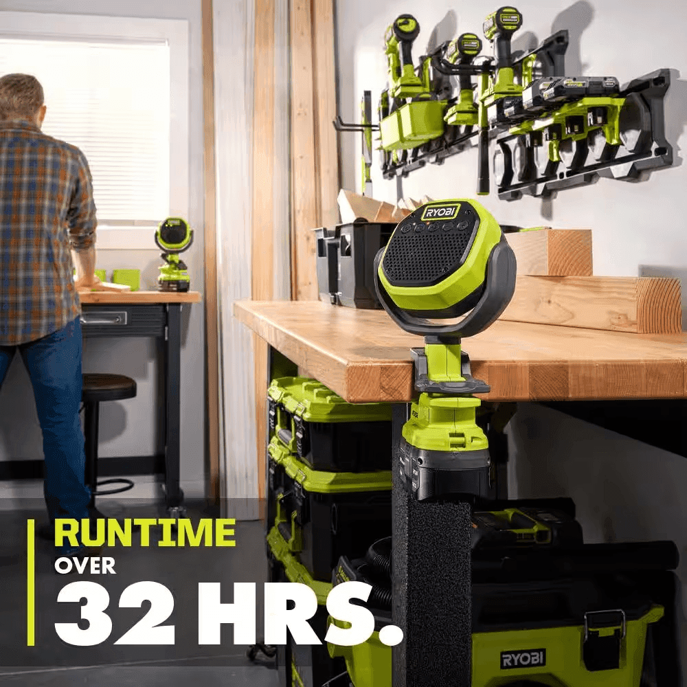RYOBI ONE+ 18V VERSE Clamp Speaker 2-Pack (Tools Only) image 2