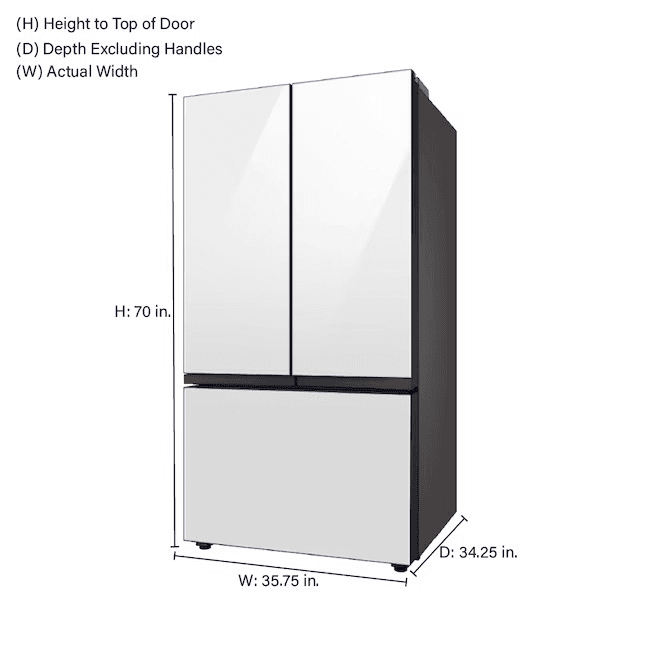 Samsung Bespoke AI 30.1-cu-ft Standard-Depth Refrigerator image 2