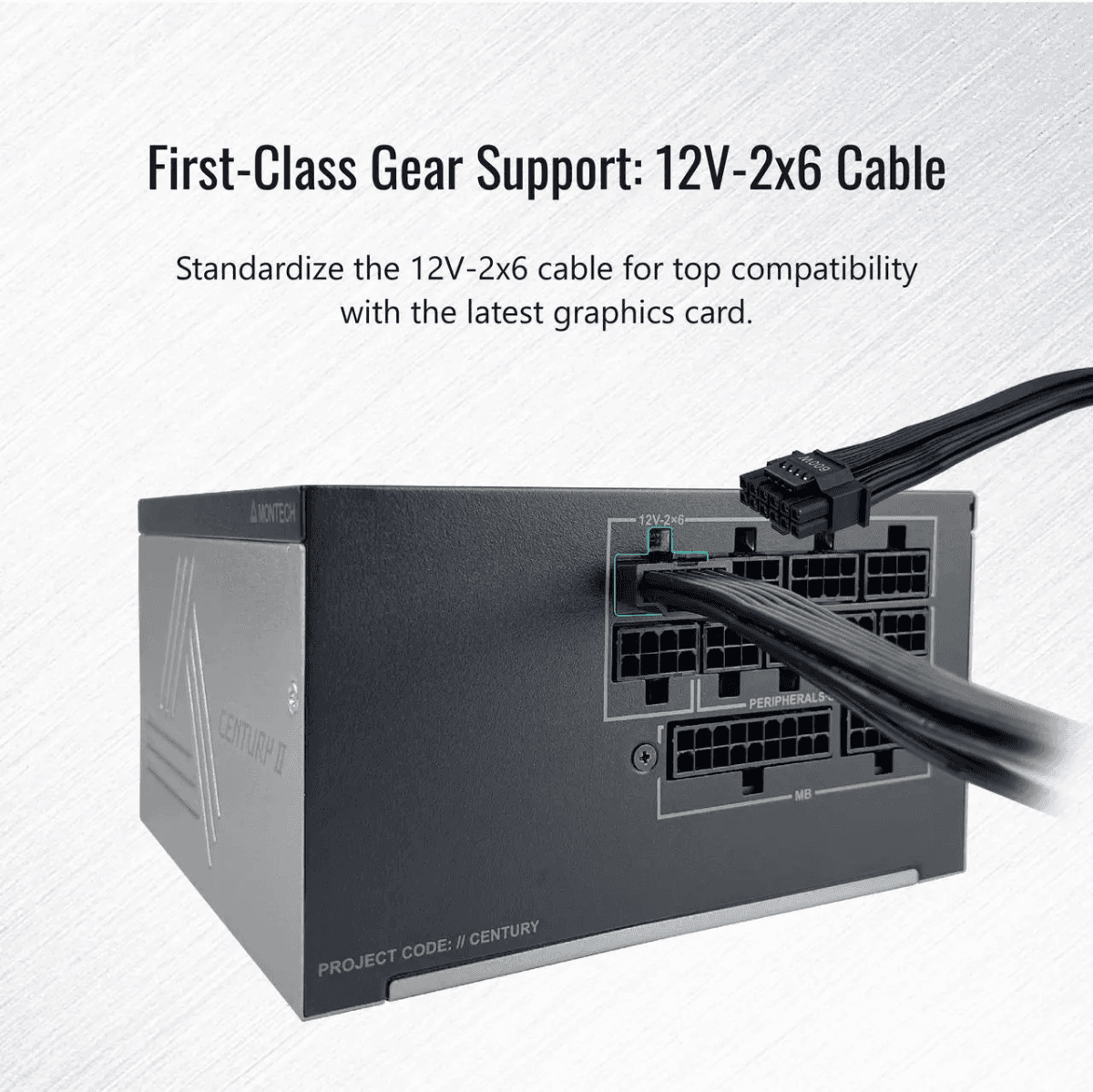 MONTECH Century II 850W Fully Modular ATX 3.1 Power Supply image 4
