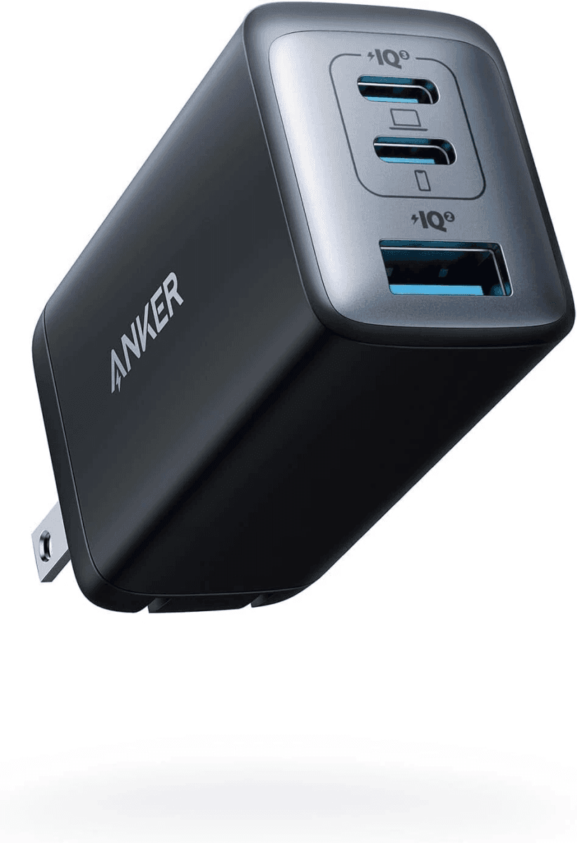 Certified Refurbished Anker 735 Nano II 65W 3-Port USB Charger