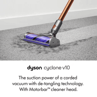Dyson Cyclone V10 Cordless Stick Vacuum - Copper/Nickel image 3