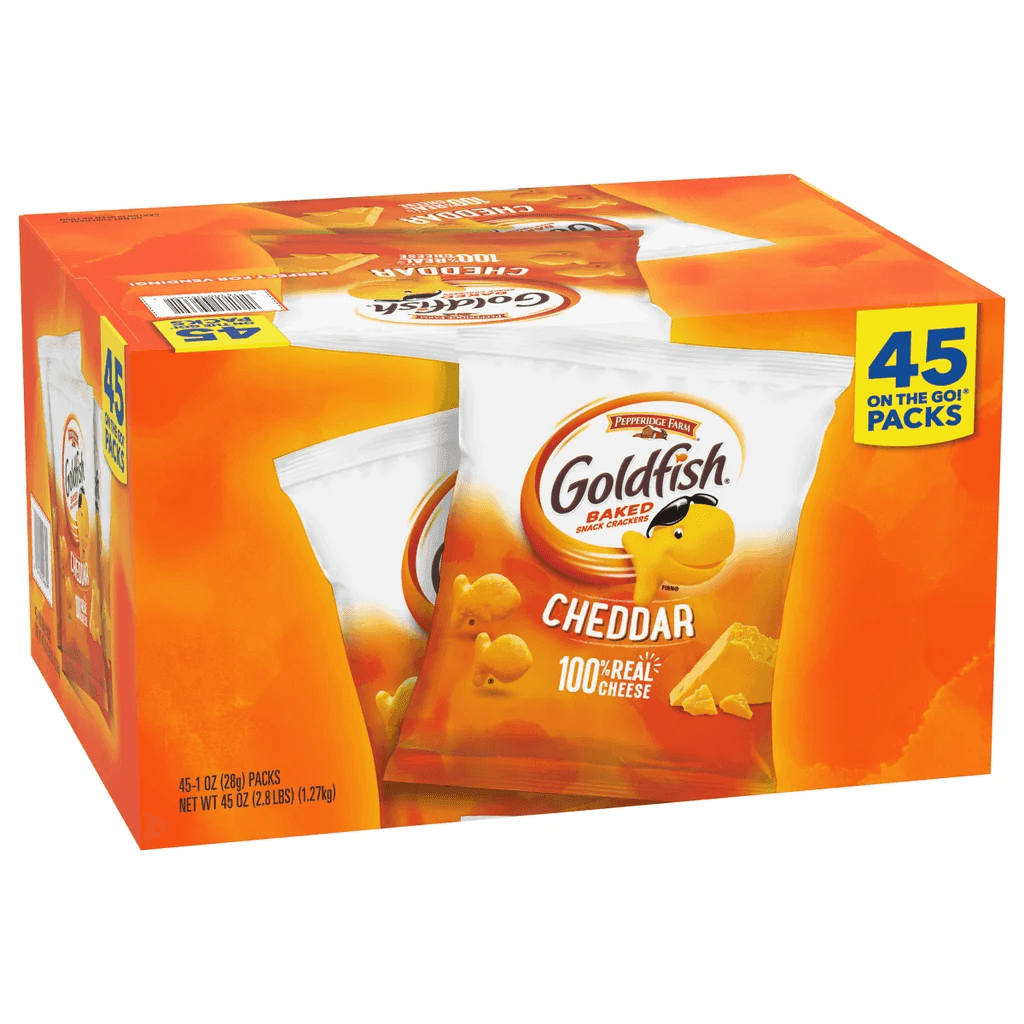 Goldfish Cheddar Baked Snack Crackers 1 oz 45-Count