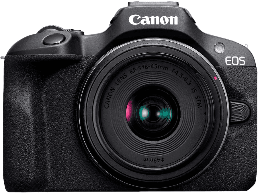 Canon EOS R100 4K Mirrorless Camera with RF-S 18-45mm Lens