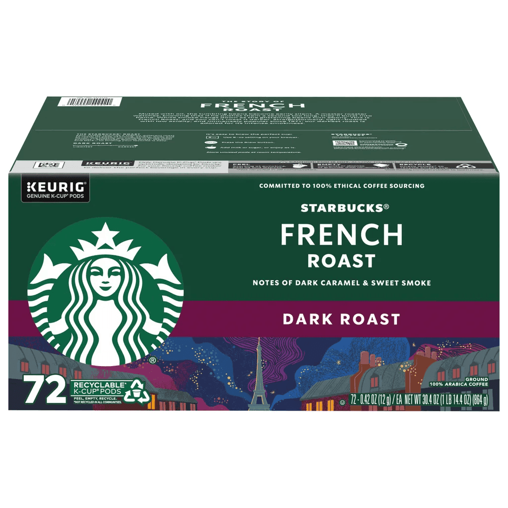 Starbucks French Roast Dark Roast K-Cup Pods, 72-Count