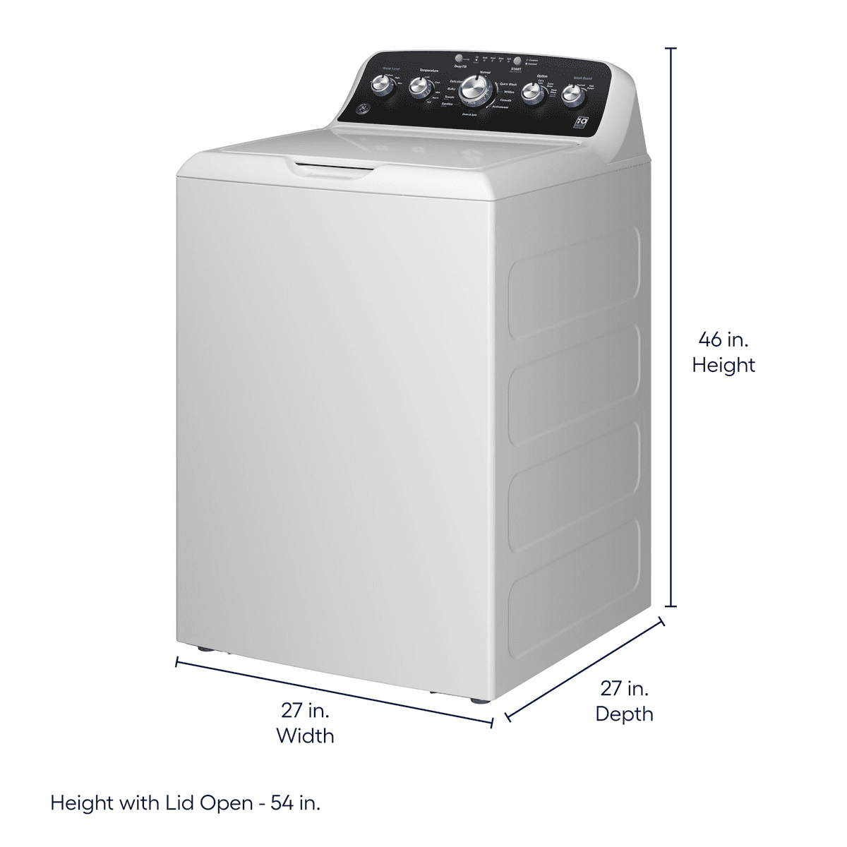 GE GTW485ASWWB 4.5-cu ft High-Efficiency Top-Load Washer image 2