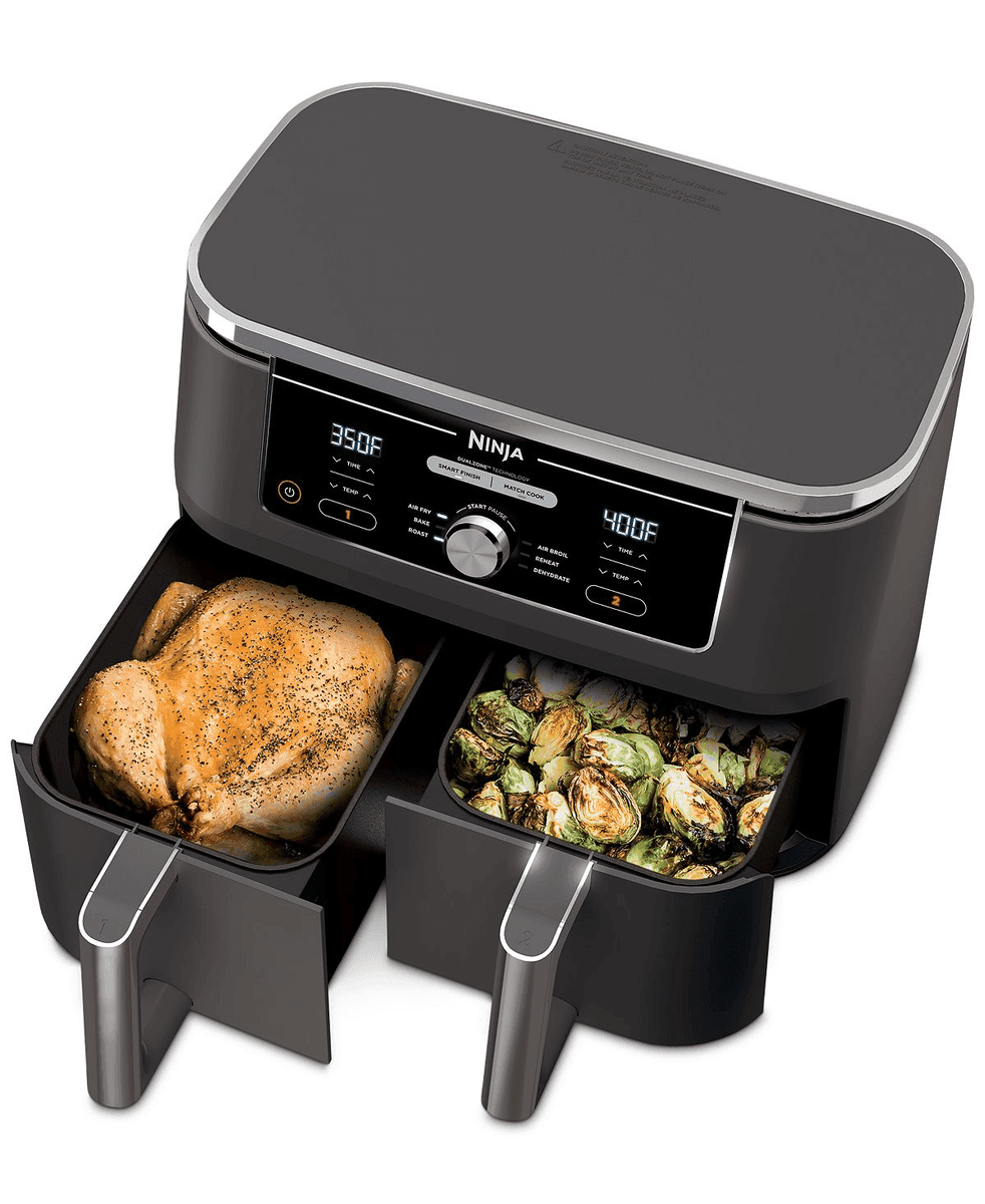 Ninja Foodi DZ401 10-Qt. 6-in-1 Dual-Basket Air Fryer