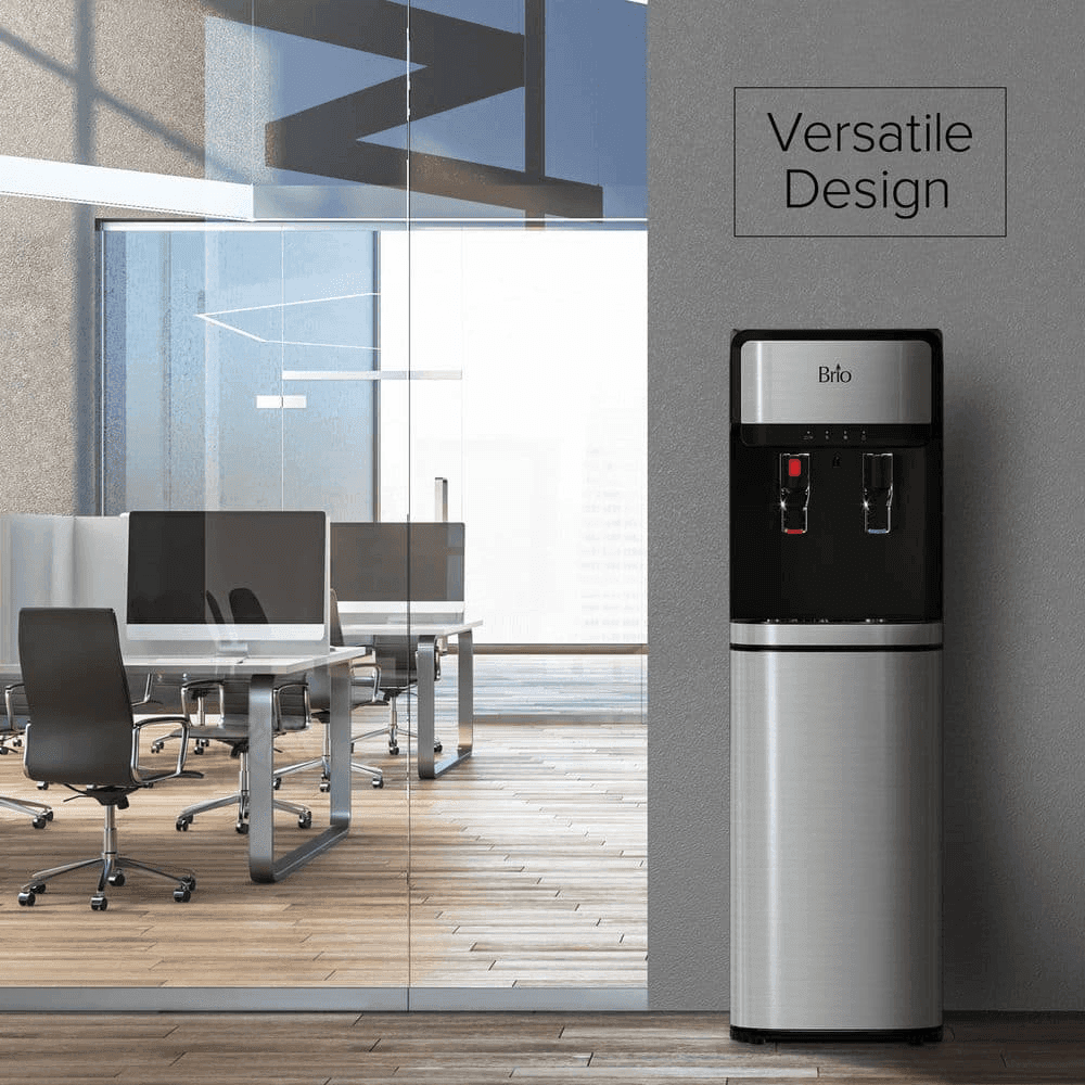 Brio 300 Series Bottom-Load Hot & Cold Water Cooler Dispenser - Silver image 4