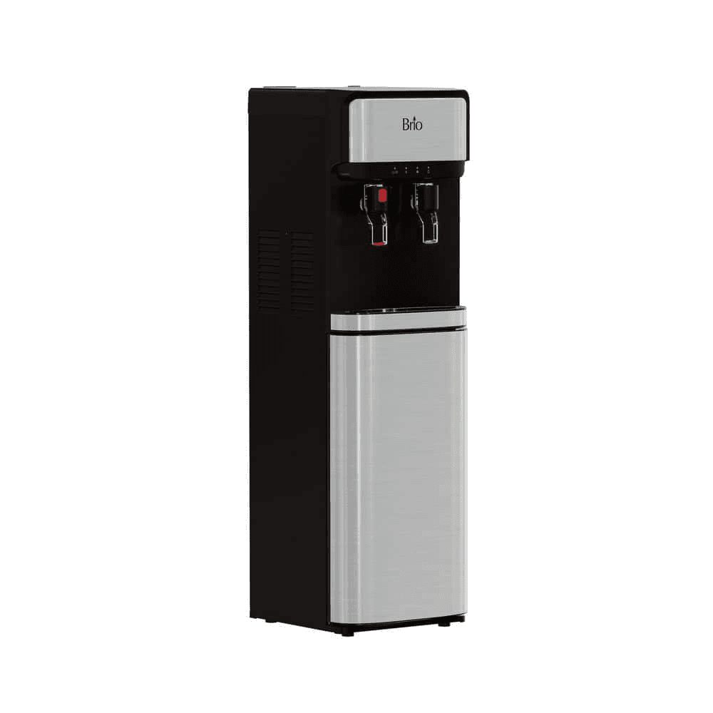 Brio 300 Series Bottom-Load Hot & Cold Water Cooler Dispenser - Silver image 2