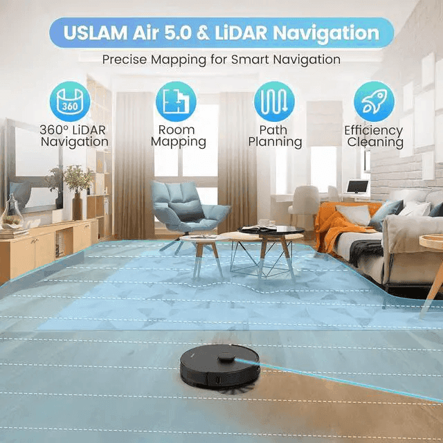 AIRROBO T20+ Robot Vacuum and Mop with Self-Emptying Station image 4