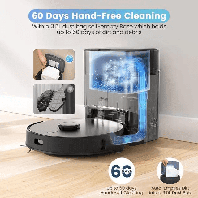 AIRROBO T20+ Robot Vacuum and Mop with Self-Emptying Station image 3