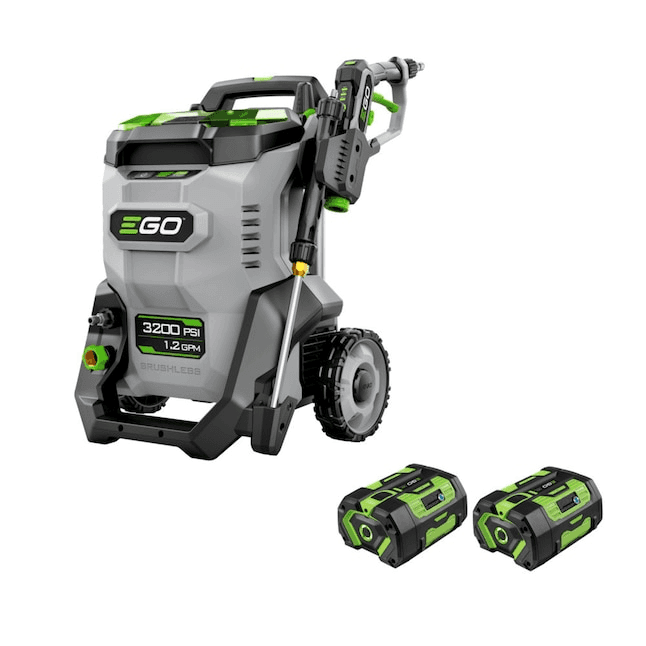 EGO POWER+ 3200-PSI Battery Pressure Washer with 2 Batteries and Charger
