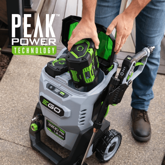EGO POWER+ 3200-PSI Battery Pressure Washer with 2 Batteries and Charger image 3