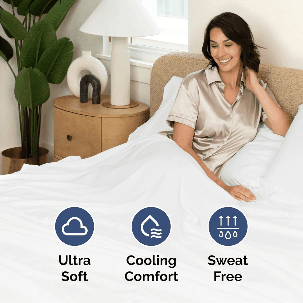 CGK Unlimited Queen 4-Piece Sheet Set (White) image 4