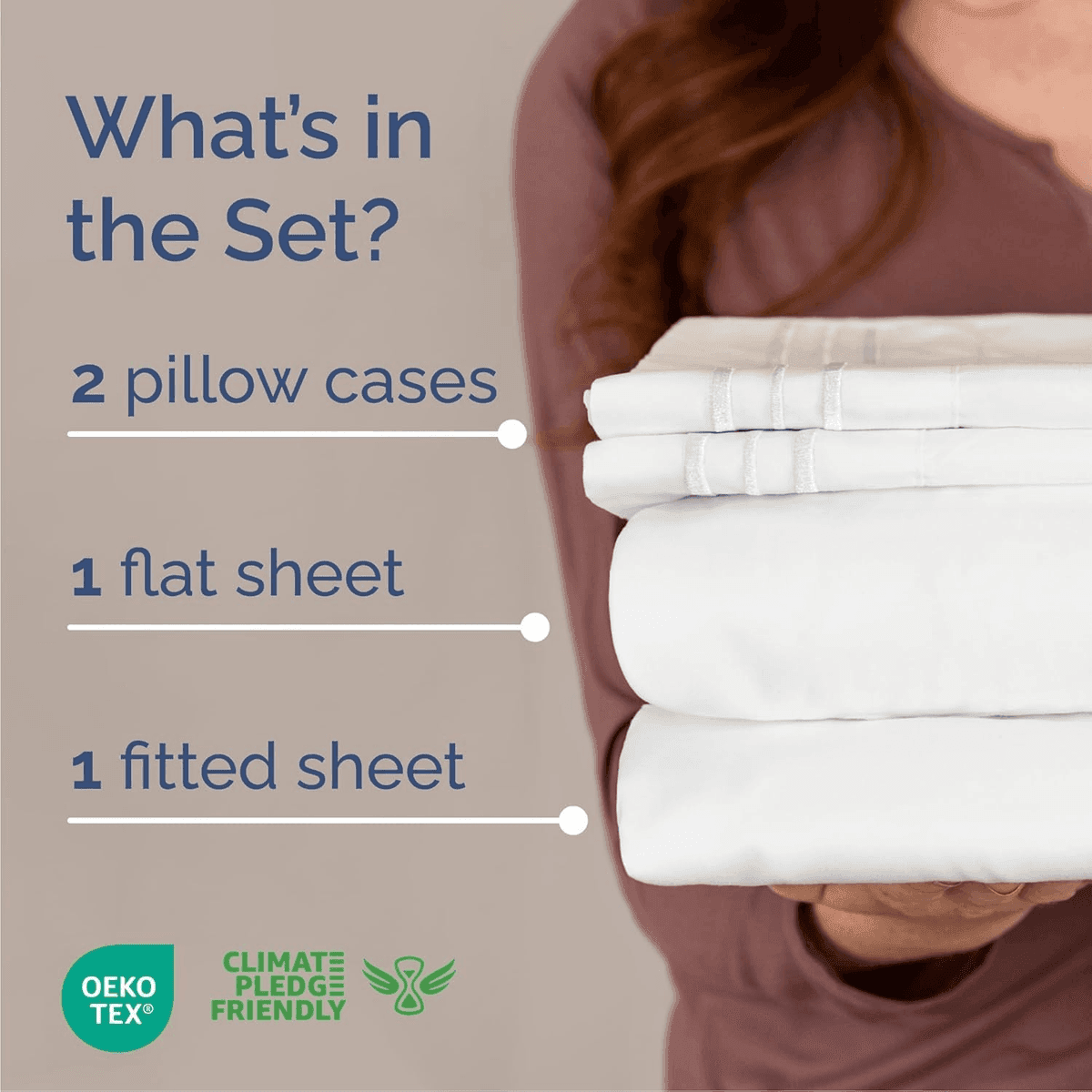 CGK Unlimited Queen 4-Piece Sheet Set (White) image 2
