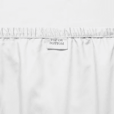 Threshold Twin/Twin XL 400-Thread-Count Cotton Sheet Set (White) image 4