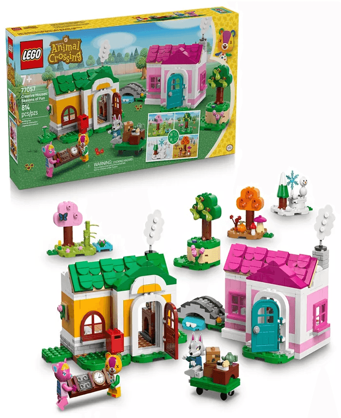 LEGO Animal Crossing Creative Houses: Seasons of Fun 77057 (814 Pieces)