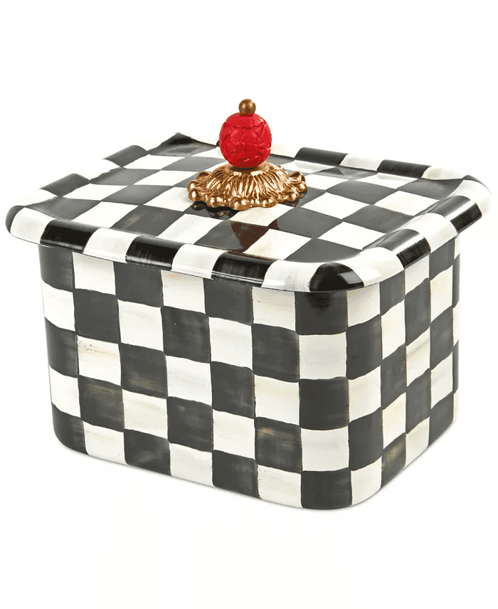 MacKenzie-Childs Courtly Check Recipe Box