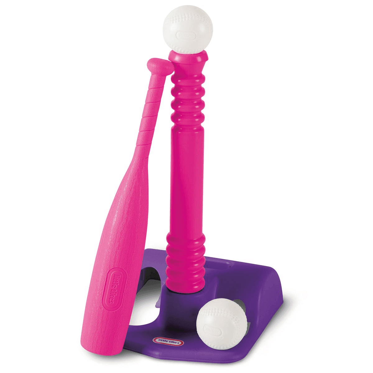 Little Tikes TotSports Pink T-Ball Set with Bat and 2 Balls image 3