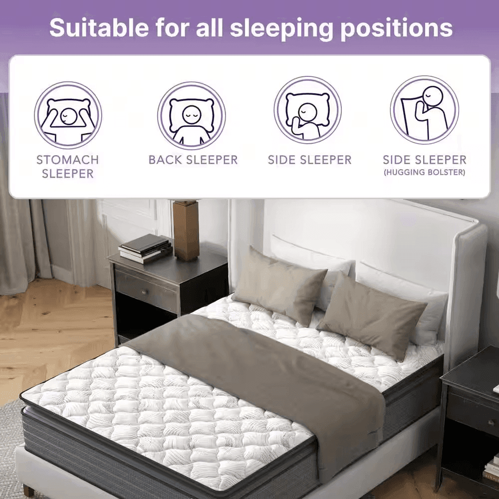 NapQueen Isabella Twin 14-Inch Medium Hybrid Mattress image 2