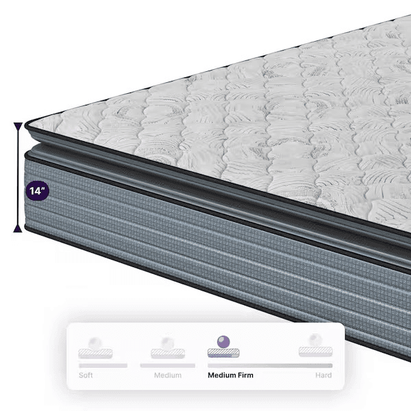 NapQueen Isabella Twin 14-Inch Medium Hybrid Mattress image 5