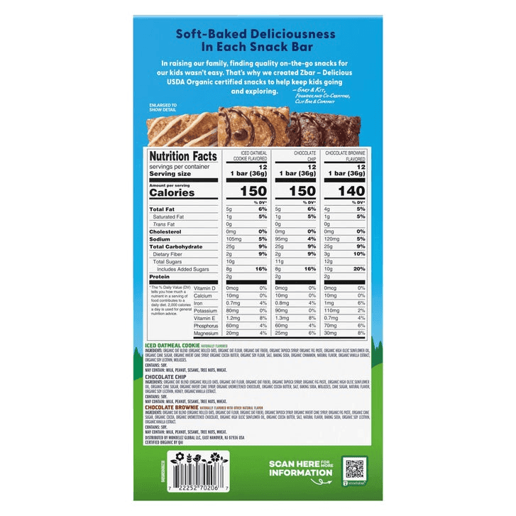 CLIF Kid ZBar Organic Granola Bar Variety Pack, 36 Count image 3