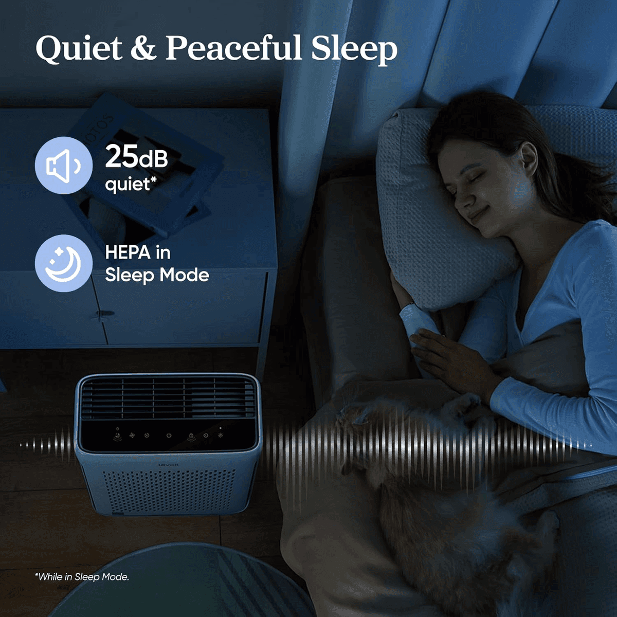 Levoit Vital 100S-P Smart Air Purifier, White image 5