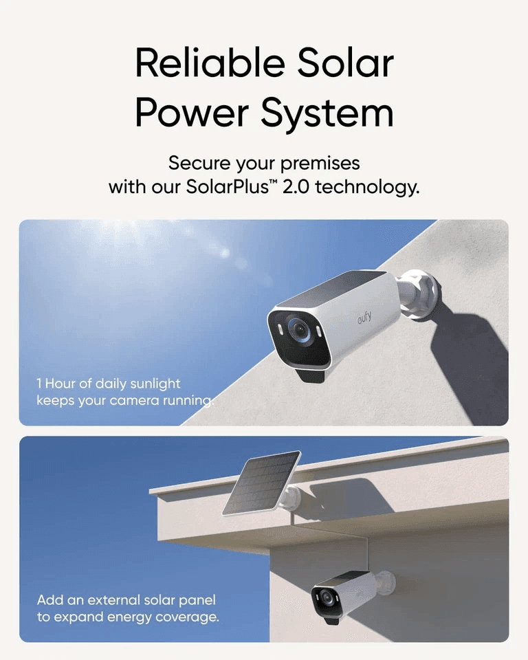 Certified-Refurbished EufyCam S3 Pro 4-Camera Solar Security System image 4