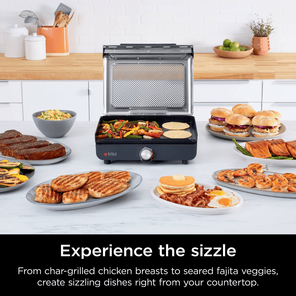 Ninja Sizzle Indoor Grill & Griddle with Interchangeable Plates image 3