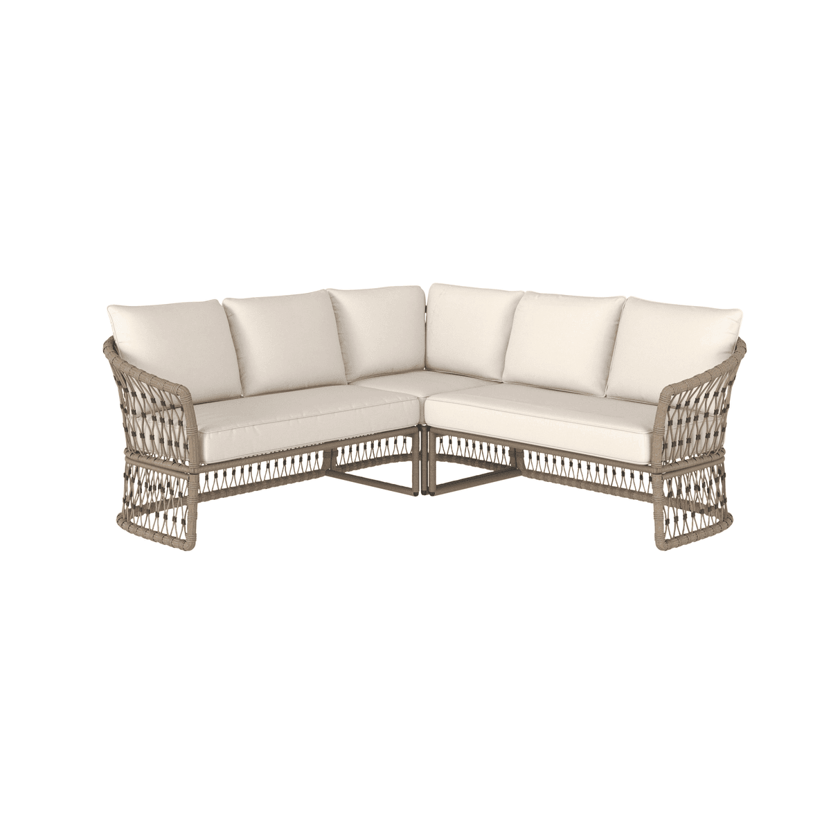 Style Selections Avery Station 5-Seat Wicker Outdoor Sectional