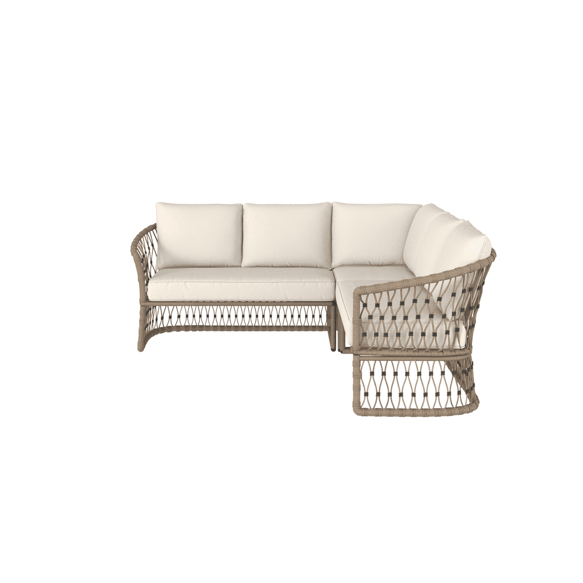 Style Selections Avery Station 5-Seat Wicker Outdoor Sectional image 2