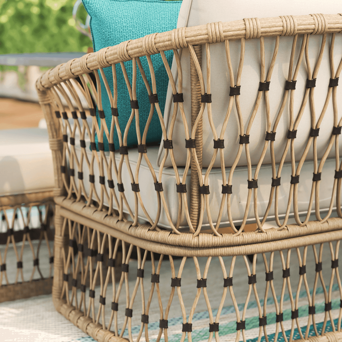 Style Selections Avery Station 5-Seat Wicker Outdoor Sectional image 4