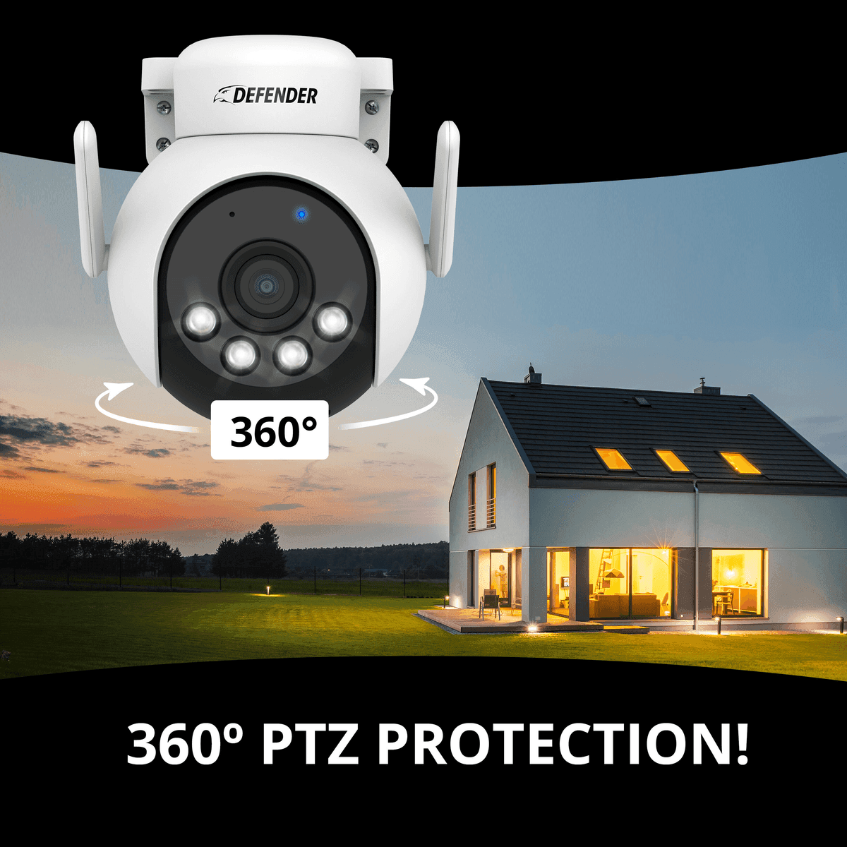 Defender Everwatch AI 4K PTZ Security Camera System, 2-Camera image 3