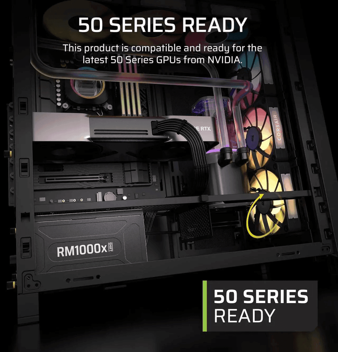 Corsair RM1000x Shift 1000W Fully Modular ATX 3.1 Power Supply image 3