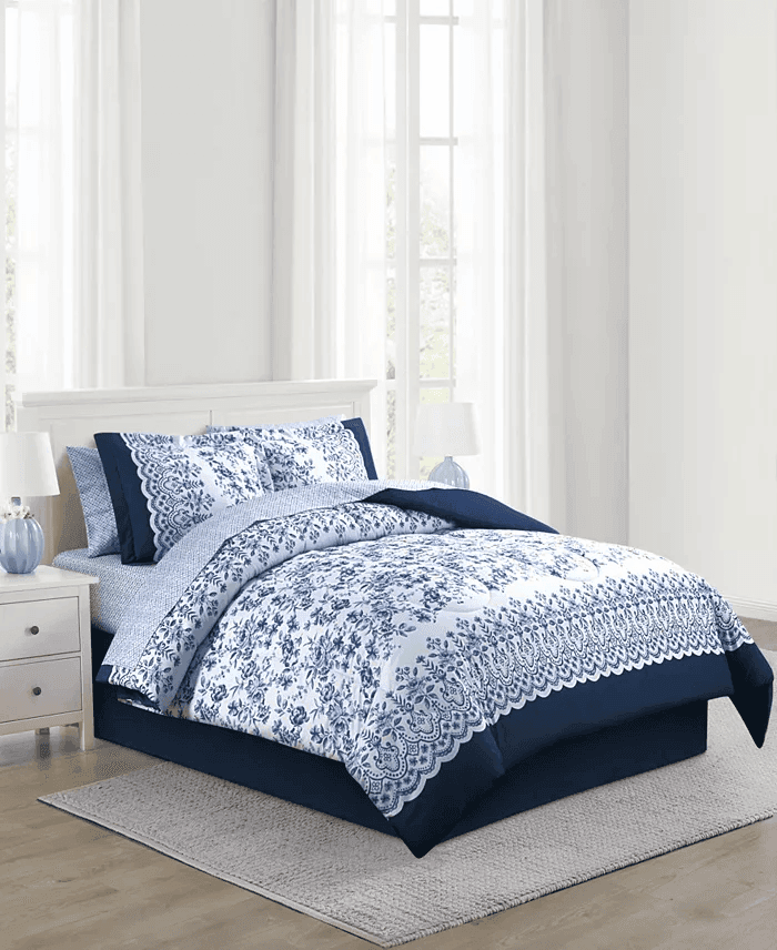 Macy's Medley Reversible Printed 8-Piece Comforter Set image 2