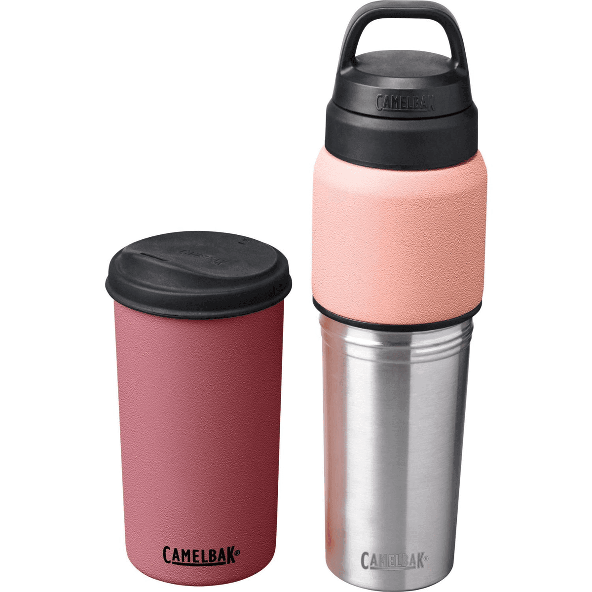 CamelBak MultiBev Insulated Water Bottle 22 fl. oz., Terracotta Rose/Camellia Pink image 2