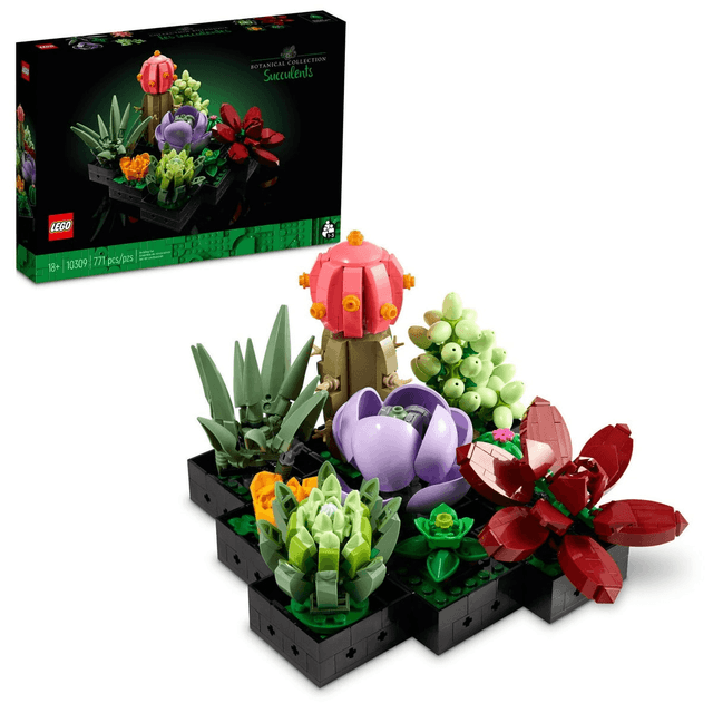 LEGO Botanicals Succulents 771-Piece Artificial Indoor Plant Set image 1